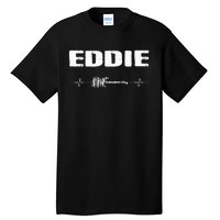 Eddie Guitar Heartbeat Music Guitarist Tall T-Shirt