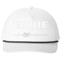 Eddie Guitar Heartbeat Music Guitarist Snapback Five-Panel Rope Hat