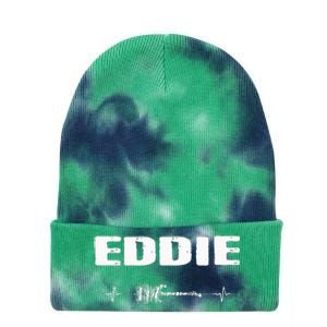 Eddie Guitar Heartbeat Music Guitarist Tie Dye 12in Knit Beanie