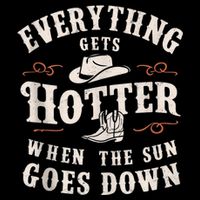 Everything Gets Hotter When The Sun Goes Down Drawstring Bag