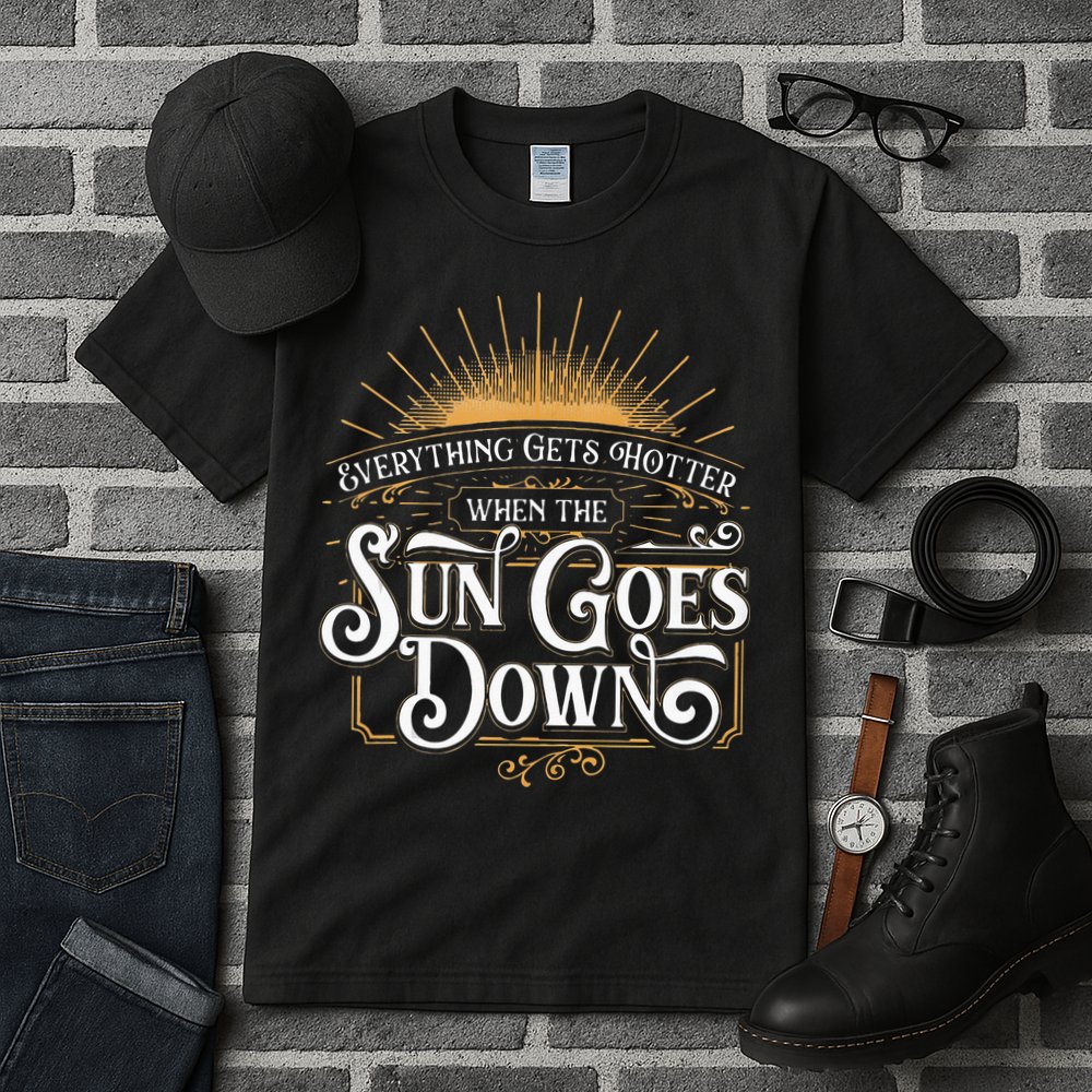 Everything Gets Hotter When The Sun Goes Down Country Music Tall T-Shirt