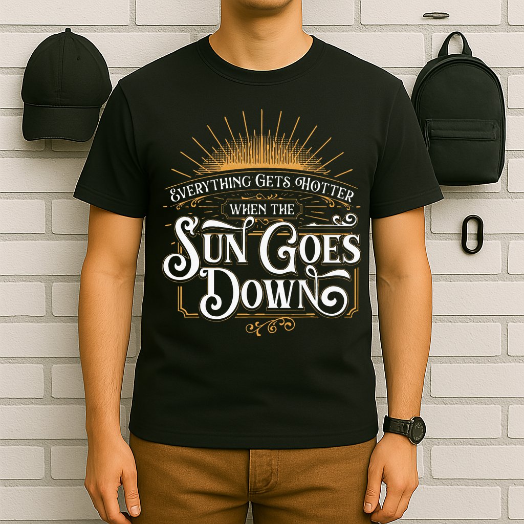 Everything Gets Hotter When The Sun Goes Down Country Music T-Shirt