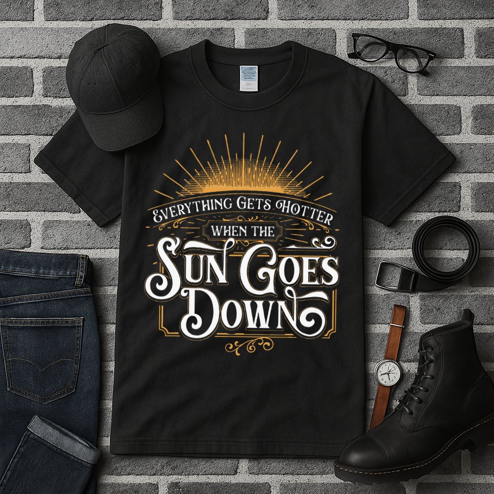 Everything Gets Hotter When The Sun Goes Down Country Music Tall T-Shirt