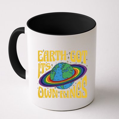 Earth Got It's Own Rings Pride Month Planet Mug