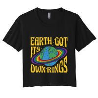 Earth Got It's Own Rings Pride Month Planet Crop Top