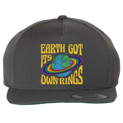 Earth Got It's Own Rings Pride Month Planet Wool Snapback Cap