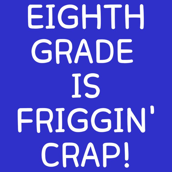 Eighth Grade Is Friggin Crap Funny Visor