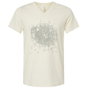 Entomologist Gift Idea Cobweb Spider V-Neck T-Shirt