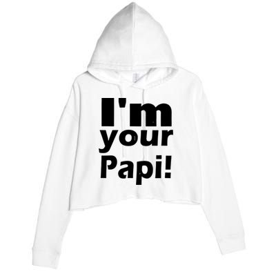 Eddie Guerrero Im Your Papi Funny Crop Fleece Hoodie
