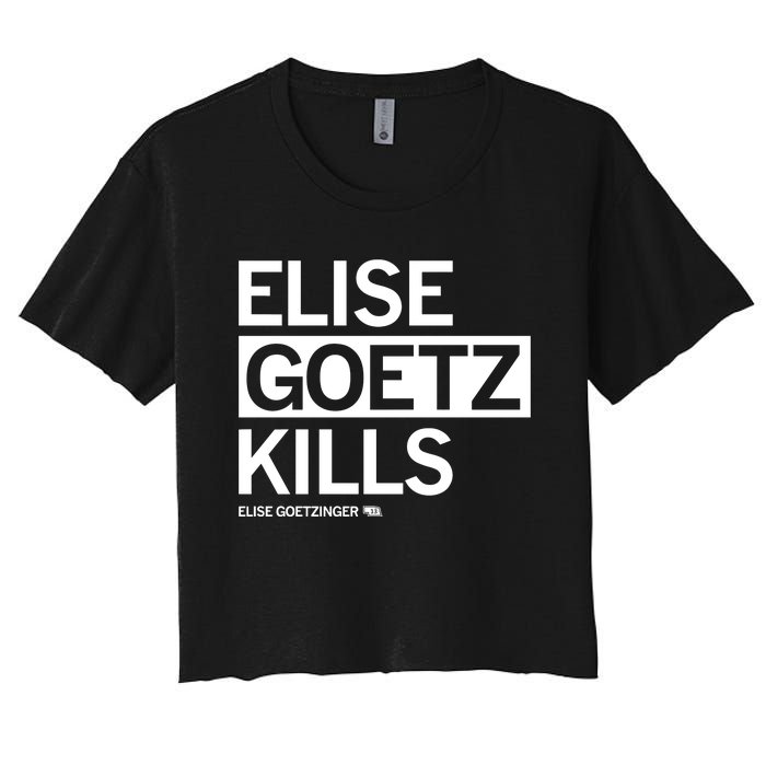 Elise Goetz Kills Elise Goetzinger Creighton Volleyball Women's Crop Top Tee