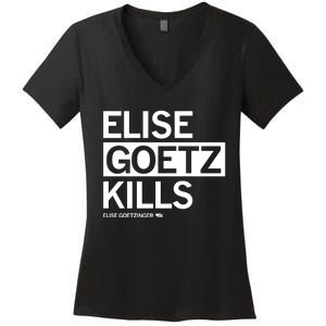 Elise Goetz Kills Elise Goetzinger Creighton Volleyball Women's V-Neck T-Shirt