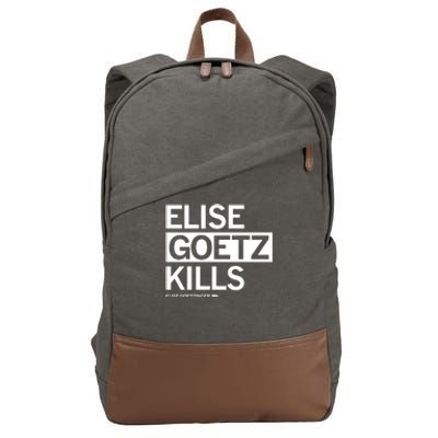 Elise Goetz Kills Elise Goetzinger Creighton Volleyball Cotton Canvas Backpack