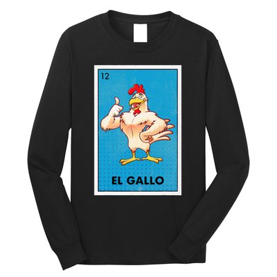 El Gallo Lottery Tradicional Vintage Rooster Long Sleeve Shirt