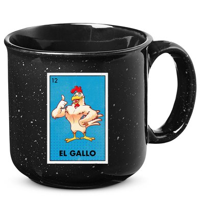 El Gallo Lottery Tradicional Vintage Rooster 15oz Campfire Ceramic Mug