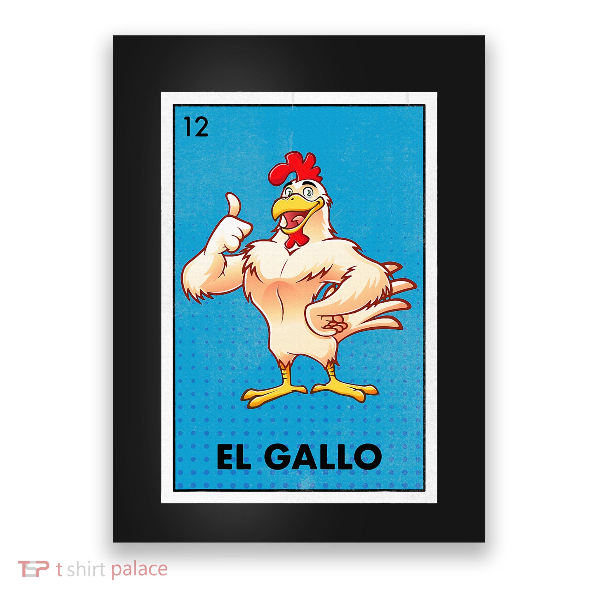 El Gallo Lottery Tradicional Vintage Rooster Poster