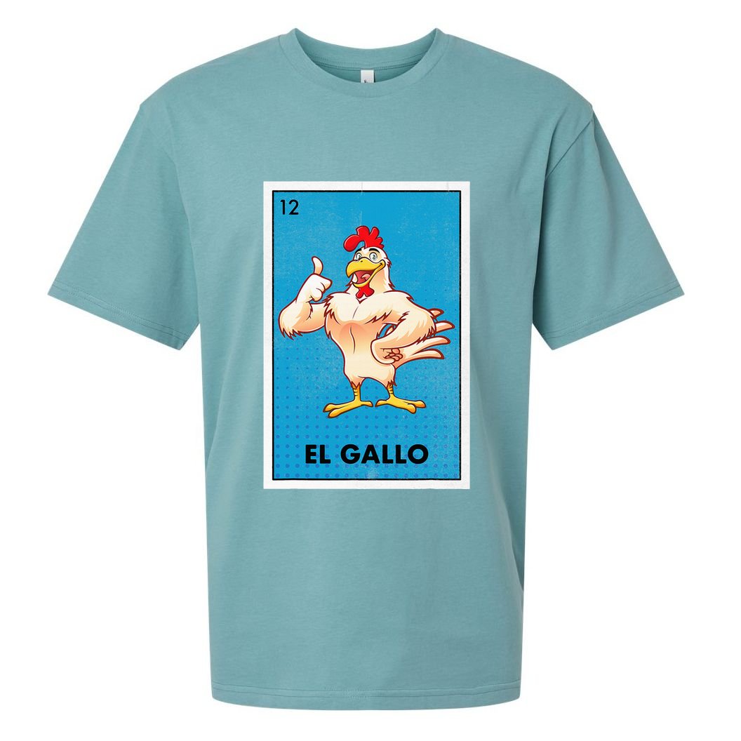 El Gallo Lottery Tradicional Vintage Rooster Sueded Cloud Jersey T-Shirt