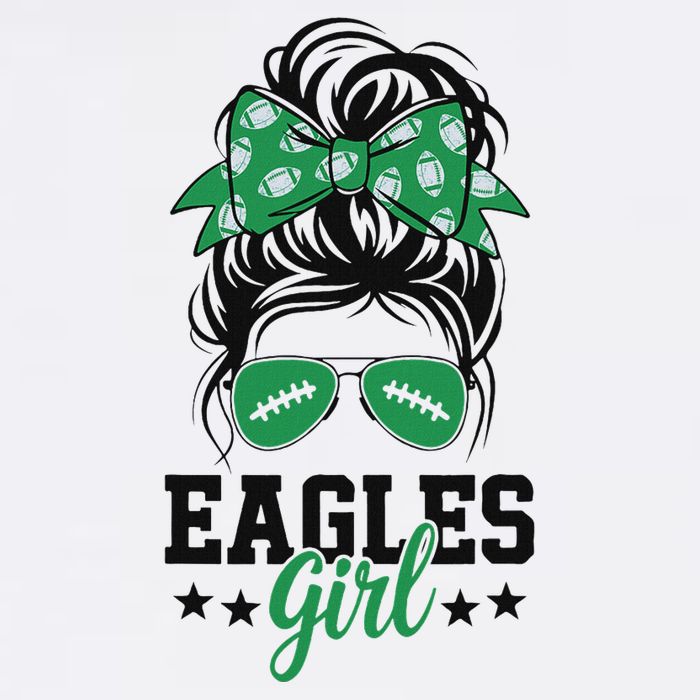 Eagles Girl Messy Bun 11oz C Handle Ceramic Mug