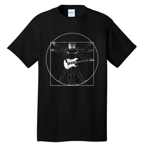 Electric Guitar Musician Gift Da Vinci Drawing Tall T-Shirt