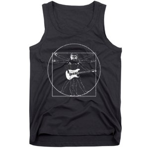 Electric Guitar Musician Gift Da Vinci Drawing Tank Top