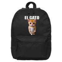 El Gato Meme Sad Crying Cat Munchkin Kitty Meme Trendy 16 in Basic Backpack
