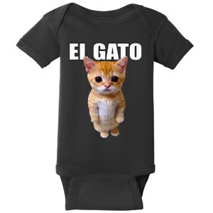 El Gato Meme Sad Crying Cat Munchkin Kitty Meme Trendy Baby Bodysuit