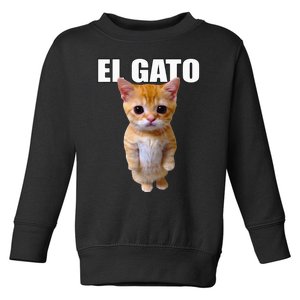 El Gato Meme Sad Crying Cat Munchkin Kitty Meme Trendy Toddler Sweatshirt