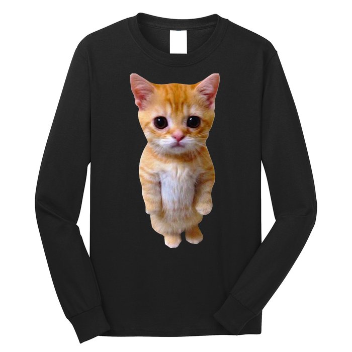 El Gato Meme Sad Crying Cat Munchkin Kitty Meme Trendy Long Sleeve Shirt