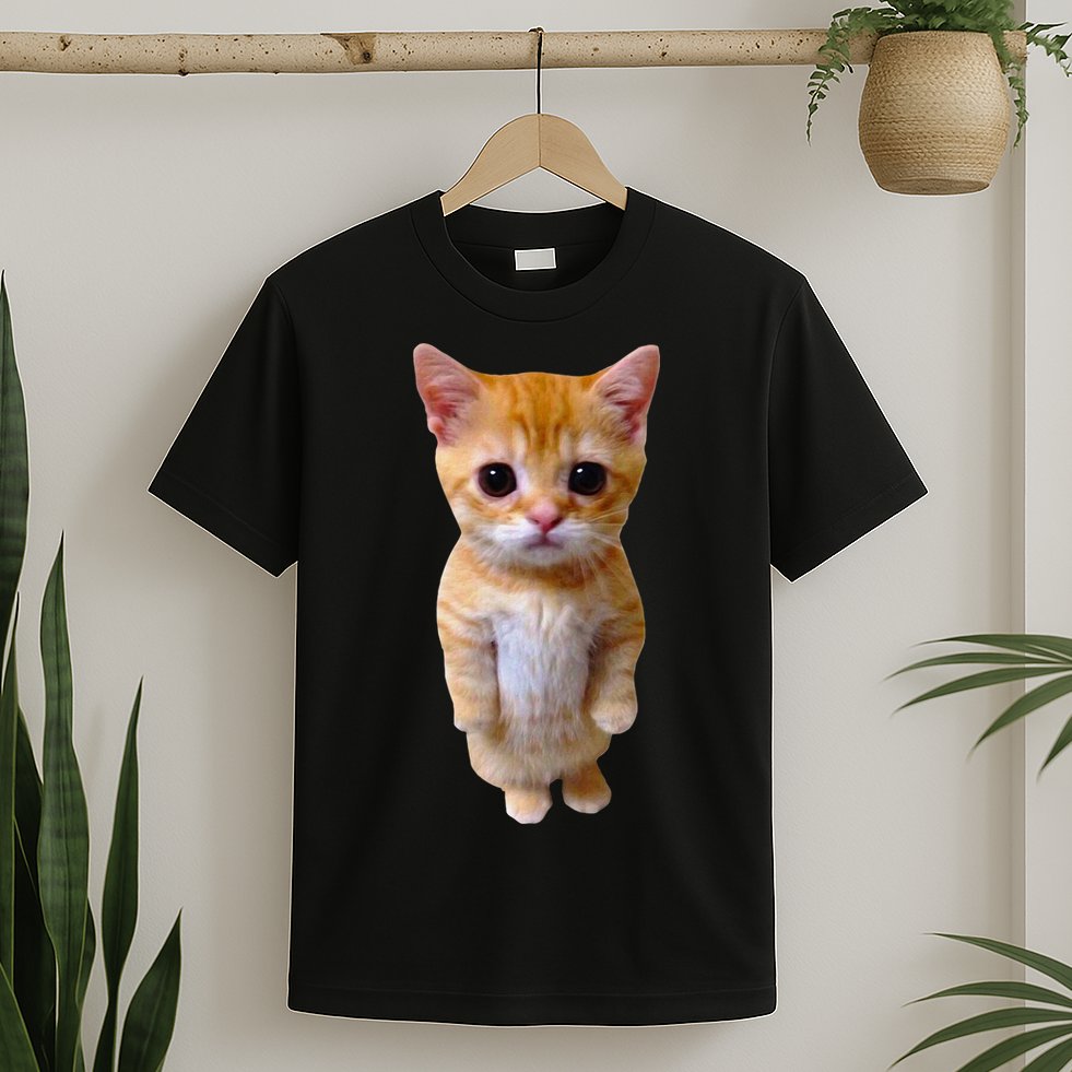 El Gato Meme Sad Crying Cat Munchkin Kitty Meme Trendy T-Shirt