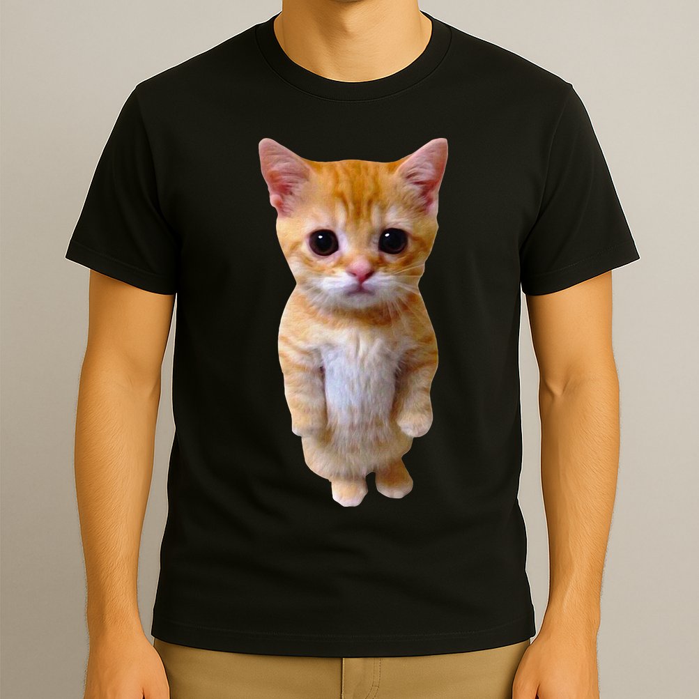 El Gato Meme Sad Crying Cat Munchkin Kitty Meme Trendy T-Shirt