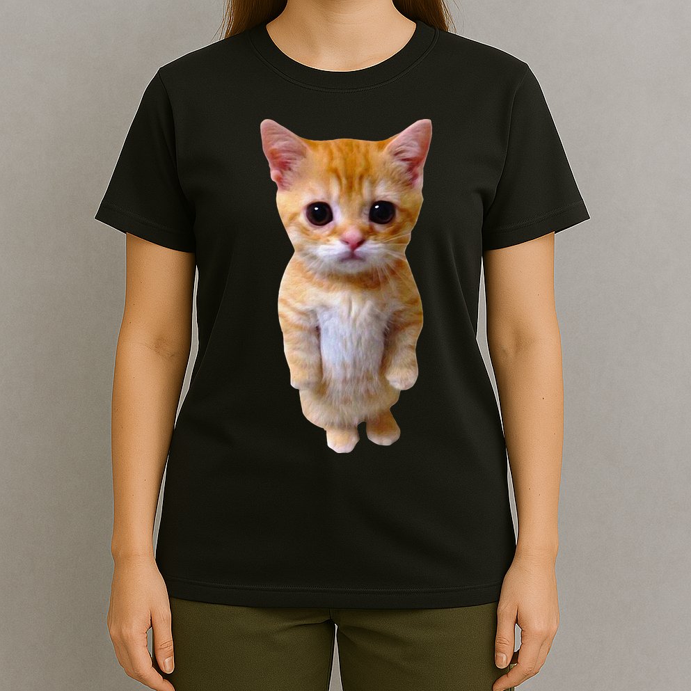 El Gato Meme Sad Crying Cat Munchkin Kitty Meme Trendy T-Shirt