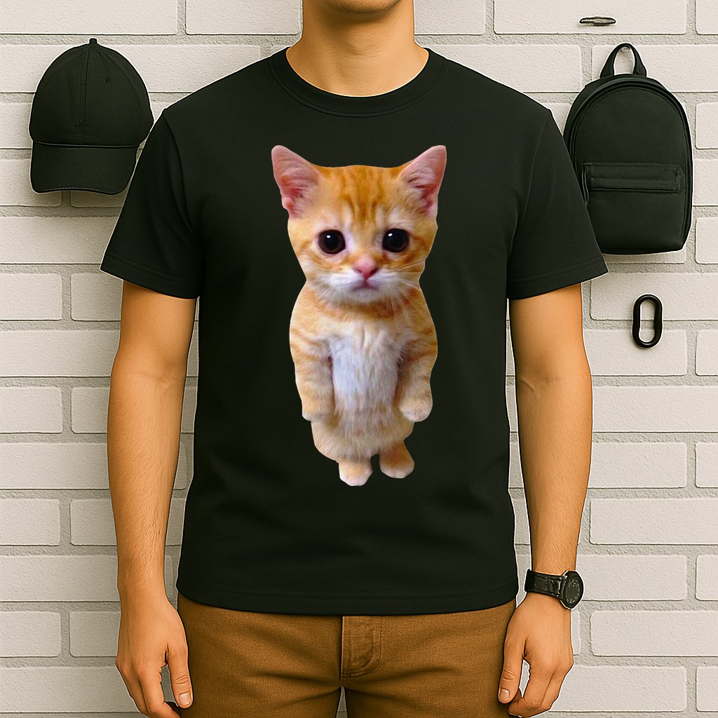 El Gato Meme Sad Crying Cat Munchkin Kitty Meme Trendy T-Shirt