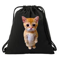 El Gato Meme Sad Crying Cat Munchkin Kitty Meme Trendy Drawstring Bag