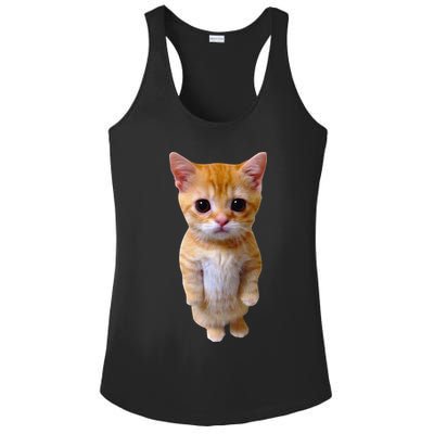 El Gato Meme Sad Crying Cat Munchkin Kitty Meme Trendy Ladies PosiCharge Competitor Racerback Tank