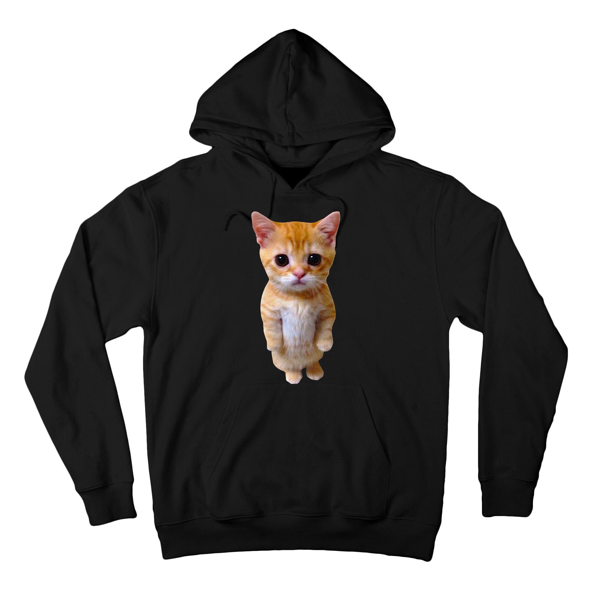 El Gato Meme Sad Crying Cat Munchkin Kitty Meme Trendy Tall Hoodie