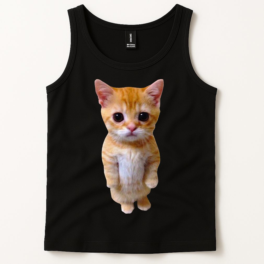 El Gato Meme Sad Crying Cat Munchkin Kitty Meme Trendy Tank Top