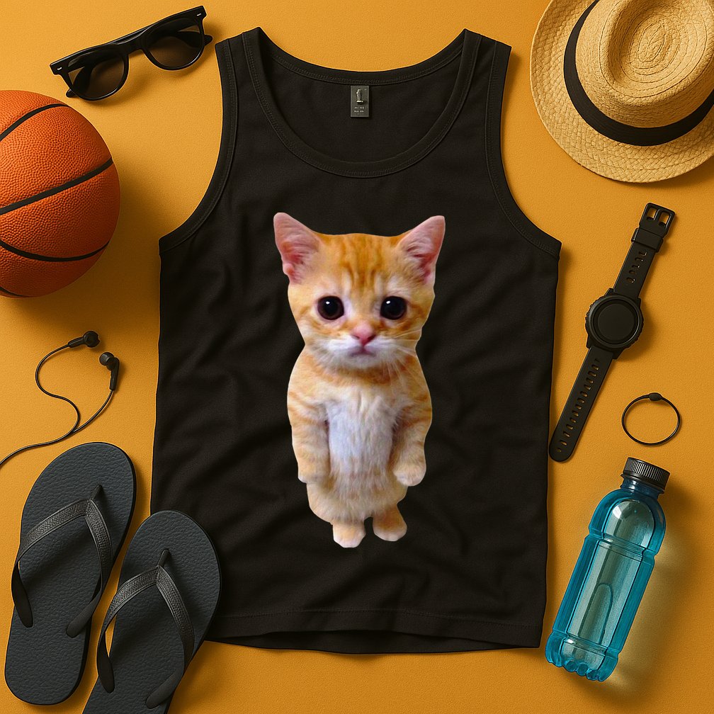 El Gato Meme Sad Crying Cat Munchkin Kitty Meme Trendy Tank Top