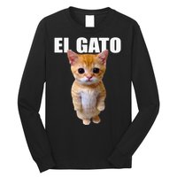 El Gato Meme Sad Crying Cat Munchkin Kitty Meme Trendy Long Sleeve Shirt