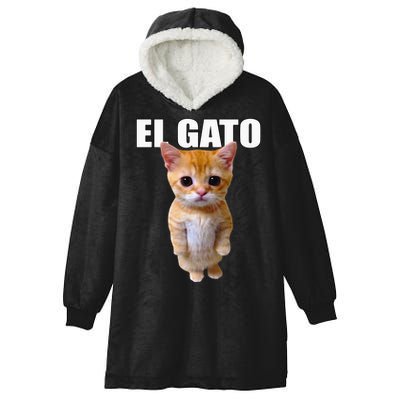 El Gato Meme Sad Crying Cat Munchkin Kitty Meme Trendy Hooded Wearable Blanket