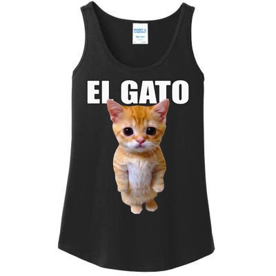 El Gato Meme Sad Crying Cat Munchkin Kitty Meme Trendy Ladies Essential Tank