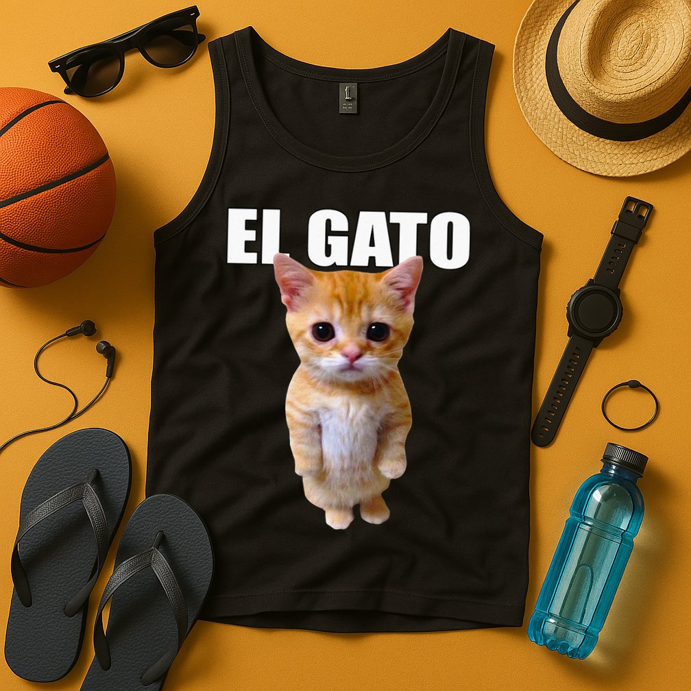 El Gato Meme Sad Crying Cat Munchkin Kitty Meme Trendy Tank Top