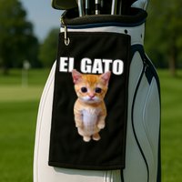 El Gato Meme Sad Crying Cat Munchkin Kitty Meme Trendy Golf Towel