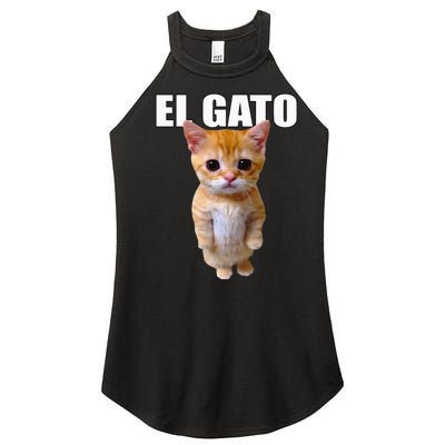 El Gato Meme Sad Crying Cat Munchkin Kitty Meme Trendy Women’s Perfect Tri Rocker Tank