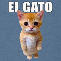 El Gato Meme Sad Crying Cat Munchkin Kitty Meme Trendy Garment-Dyed Sweatshirt
