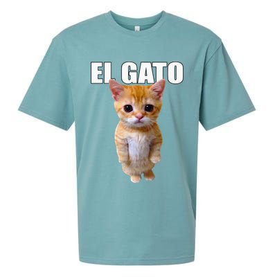 El Gato Meme Sad Crying Cat Munchkin Kitty Meme Trendy Sueded Cloud Jersey T-Shirt
