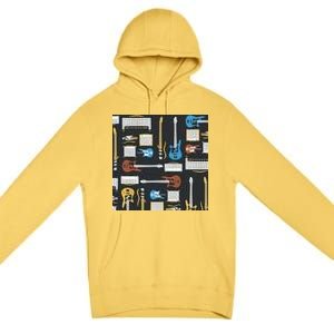 Electric Guitar Musical Premium Pullover Hoodie