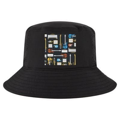 Electric Guitar Musical Cool Comfort Performance Bucket Hat