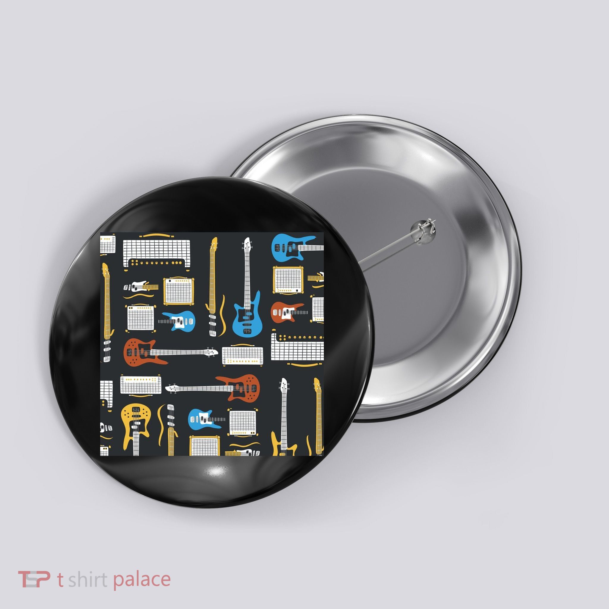 Electric Guitar Musical Button