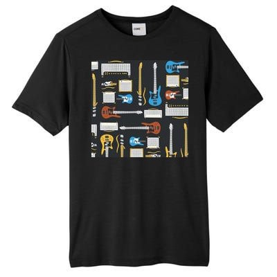 Electric Guitar Musical Tall Fusion ChromaSoft Performance T-Shirt