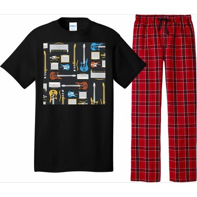 Electric Guitar Musical Pajama Set