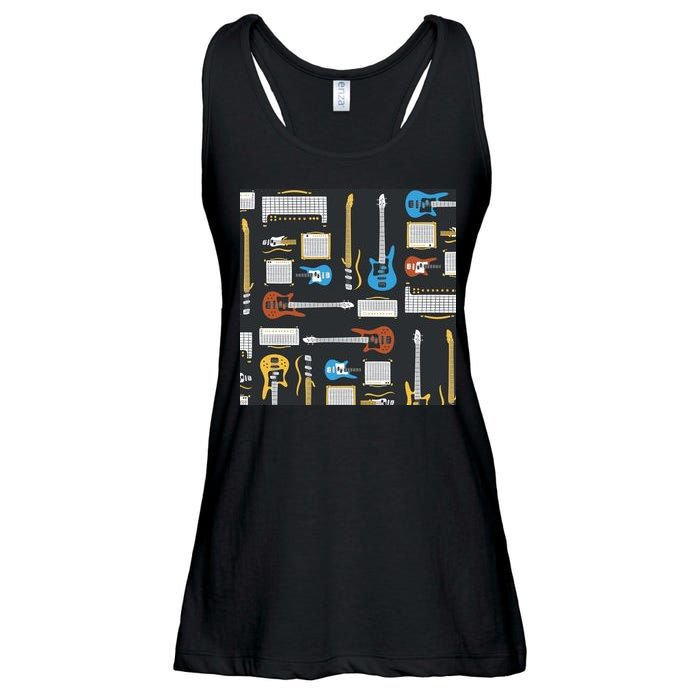 Electric Guitar Musical Ladies Essential Flowy Tank